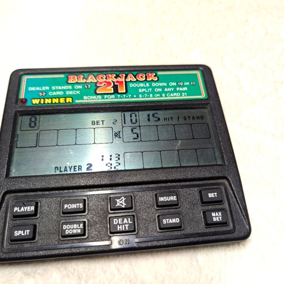 Vintage Black Jack Electronic Handheld Game - Picture 4 of 5